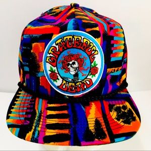Vtg 90s Grateful Dead San Sun Rock Style Snapback Hat
